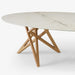 Ligne Roset Ennéa Oval Dining Table Legs In Natural Oak - MyConcept Hong Kong