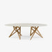 Ligne Roset Ennéa Oval Dining Table Legs In Natural Oak - MyConcept Hong Kong
