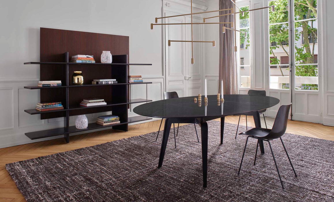 Ligne Roset Odessa Round Dining Table White Lacquered Base - MyConcept Hong Kong