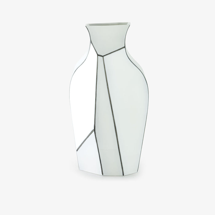 Ligne Roset Polygon Vase White / Black - MyConcept Hong Kong