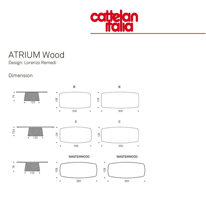 CATTELAN ATRIUM Wood Table - MyConcept Hong Kong