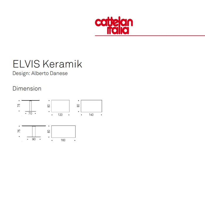 CATTELAN ELVIS Keramik Table - MyConcept Hong Kong