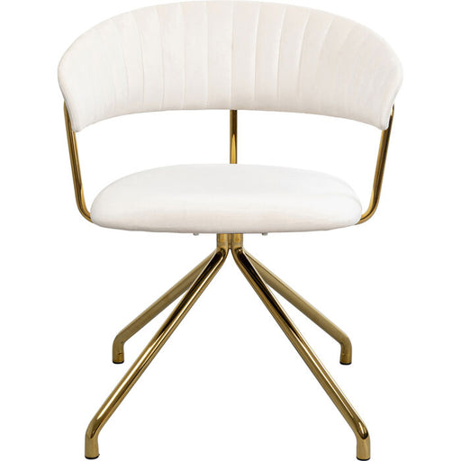 Swivel Chair Belle Velvet Cream - MyConcept Hong Kong