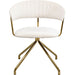 Swivel Chair Belle Velvet Cream - MyConcept Hong Kong