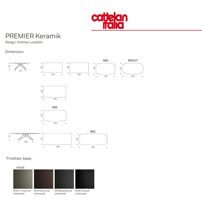 PREMIER Keramik Table