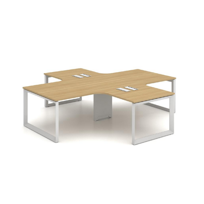 Sao Simai-O Workstation- X3AA-SMT39 - 4Seater L Shape - MyConcept Hong Kong