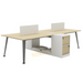 Sao Lindox Workstation - XPFA-LDT15 - 4Seater Face-to-Face - MyConcept Hong Kong