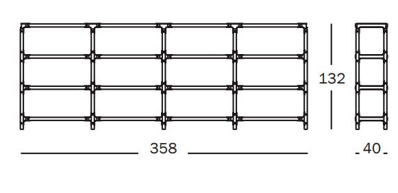 Steelwood Shelving System 3x4 H.132 cm - MyConcept Hong Kong