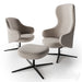 DUA Lounge Chair - Swivel trestle - MyConcept Hong Kong