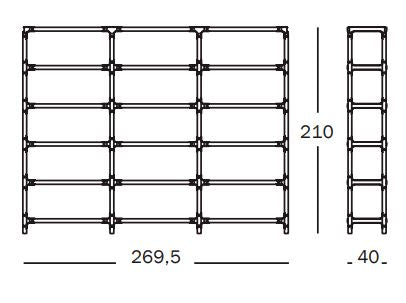 Steelwood Shelving System 5x3 H.210 cm - MyConcept Hong Kong