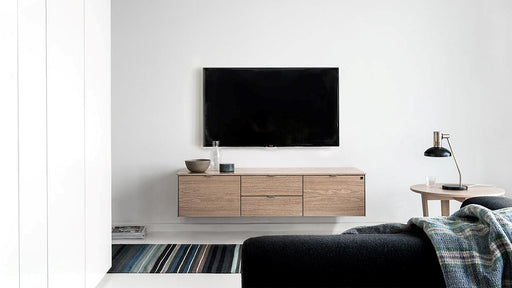 SM 931 TV Cabinet (2 Doors and Shelves/1 Shelf Behind Flap and Drawer Divided in Two) - MyConcept Hong Kong