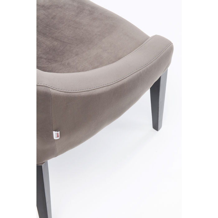 Chair Black Mode Velvet Grey - MyConcept Hong Kong