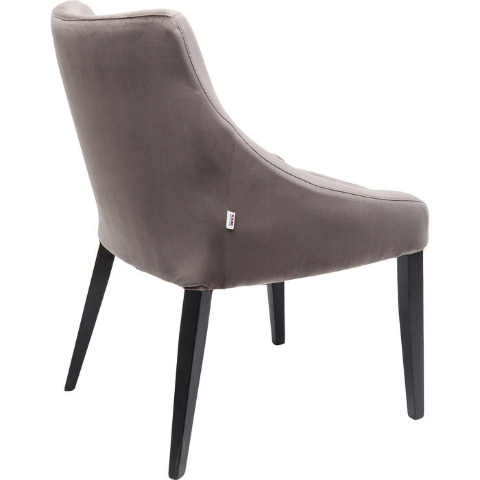 Chair Black Mode Velvet Grey - MyConcept Hong Kong
