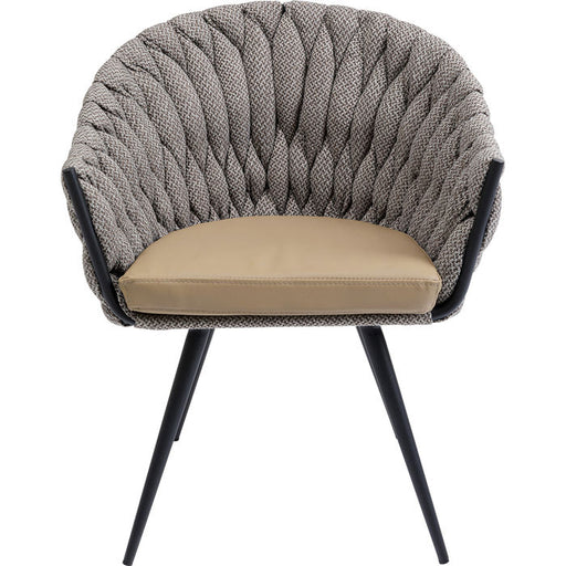 Chair with Armrest Knot Tweed - MyConcept Hong Kong