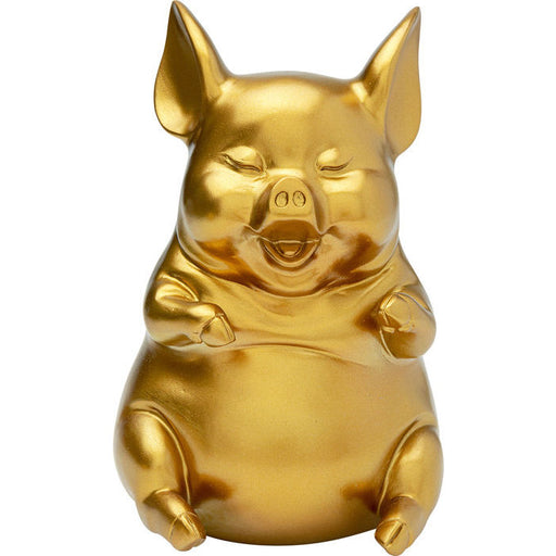 Money Box Pig Sitting Gold - MyConcept Hong Kong