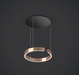 Oocchio Mito Sospeso 40 Fix Matt Black Canopy Rose Gold Ring