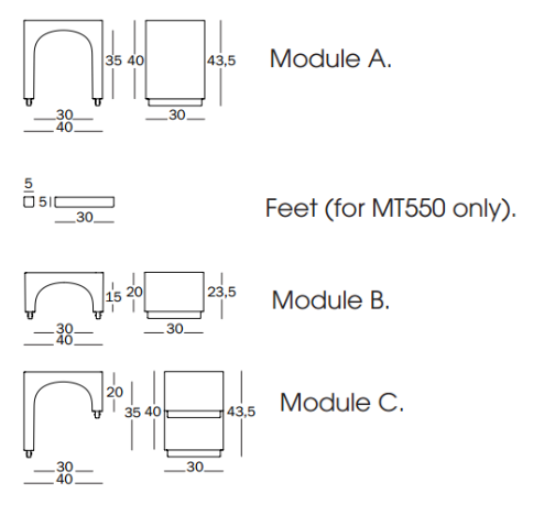 Eur Module A Foot (for MT550 only) - MyConcept Hong Kong